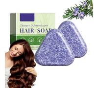 Jabón para el cabello revitalizante para el crecimiento, hidratante y tonificante para el cabello, champú para adelgazar el cabello, champú sólido con aceite de limpieza profunda, refresco del cuero