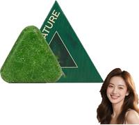 Jabón para el crecimiento del cabello con hoja de ciprés, barra de champú de hierba, barra de champú natural triángulo,calma y fortalece el cabello para.