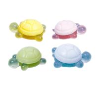 Jabón para niños de 4 piezas, jabón de aceite esencial con forma de tortuga pequeña, ingredientes naturales, baño de limpieza con fragancia, jabones lindos de tortuga pequeña para lavarse las mano
