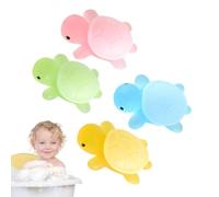 Jabón para niños hecho a mano - 4 jabones de baño en forma de tortuga, fórmula purificante e hidratante, fórmula de limpieza suave natural, suave y agradable al , ideal para bañarse, lavarse las