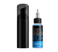 Jabón Para Piercings - 50 Ml Limpiador Azul | Jabón De Lavado Para Aftercare De Piercings Con Botella Espumosa - Para Hombres, Higiene Personal, Uso Diario, Hogar Y Viaje