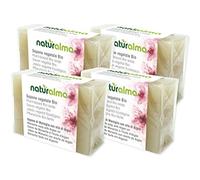 Jabón vegetal hecho a mano Marsella y aceite de argán orgánico 4 x 100 g Naturalma artesanía a baja temperatura vegano