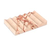 Jabonera Baño de Mármol, Rosa, 12.5 x 8 x 2 cm