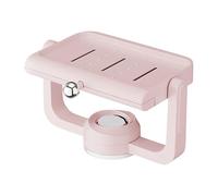 Jabonera con para Ducha | Soporte de Pared para jabón con ventosas | Bandeja giratoria Escurridor con Estante de Esponja, Organizador Ajustable, Ahorro de Espacio para maquinilla de Afeitar