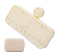 Jabonera con para jabón, jabonera de ducha, contenedor de ducha sin perforación, soporte para el hogar, baño, cocina, lavandería, fregadero, maquinilla de afeitar, cepillo de dientes