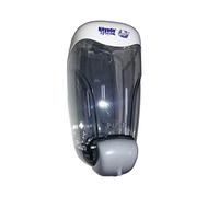 'Jabonera con pulsador Pared. Dispensador de jabón en Gel de Tapa ABS Blanca. Capacidad 0,8 Lt