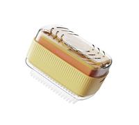 Jabonera con Rodillos | de Burbujas de jabón con Rodillo y Orificios de Drenaje | Cepillo contenedor de Almacenamiento de Limpieza de jabón fácil de Limpiar 3 en 1 con Resorte y Rodillo