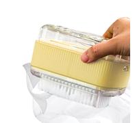 Jabonera con Rodillos - de Burbujas de jabón con Rodillo y Orificios de Drenaje - de Almacenamiento de Burbujas para Lavar a Mano con Cepillo y Rodillo para Cocina de baño