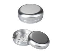 Jabonera con Ventosa, Caja de baño, 2 jaboneras Aluminio, Listas for Viajar, Metal, Bandeja antigoteo for el hogar, Camping