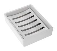 Jabonera de Acero Inoxidable Rejilla metálica Caja jabón Bandeja cerámica Contenedor jabón para Cocina y baño