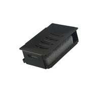 Jabonera de aluminio con agujeros de drenaje impermeables, color negro