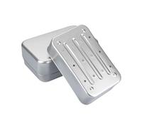 Jabonera de aluminio, contenedor de viaje que protege de la humedad, para camping, al aire libre, baño, uso