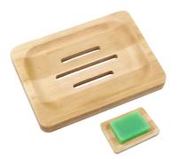 1 Pieza Jabonera,Jaboneras para Pastillas de Jabon,Jabonera Baño,Jaboneras de Bambú de Madera Natural,Jabonera Madera,para Baño,Cocina,Jabón,Esponja,11 * 18cm
