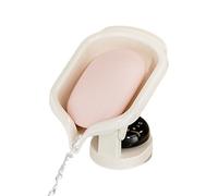 Jabonera de ducha con | Contenedor de pared para guardar jabón sin agujeros ni taladros - Jabonera ajustable para jabón de bar, para hoteles, dormitorios, cocinas, duchas, gimnasios, baños