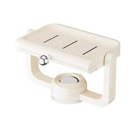 Jabonera de Ducha con de Pared - Bandeja de Ducha con giratoria | Bandeja giratoria Escurridor con Estante de Esponja, Organizador Ajustable, Ahorro de Espacio para maquinilla de