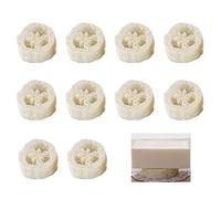 Jabonera de Lufa Natural, Jabonera de Lufa, Jabonera Ecológica, 10 Piezas Jabonera Antideslizante, Soporte para Jabón, para Baño, Cocina, Ducha, Premium, Drene el Agua, Butyeak