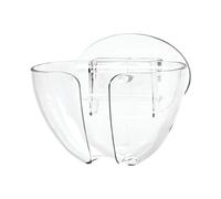Jabonera de pared de pl stico con ventosa autodrenante iDesign para fregadero de cocina - 6,35 x 8,99 x 15,24 cm, transparente