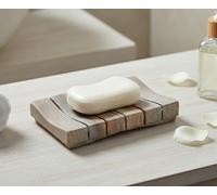 Jabonera de Piedra Artesanal Natural KLEO - Accesorios para Baño, Cocina y Lavadero