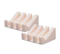 Jabonera de Silicona 2 jaboneras autodrenantes Soporte Antideslizante con Forma de Cascada jabonera de fácil Limpieza para Lavabo de baño Accesorios de Cocina