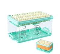 Jabonera De Viaje con Cepillo - Jabonera De Ducha Portátil, Jabonera Sellada con Tapa, Caja De Jabón Impermeable para Pastillas De Jabon, Caja De Contenedor De Jabón para Casa, Viajes