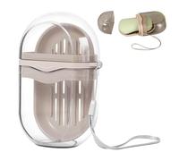 Jabonera De Viaje - Jabonera De Viaje, Recipiente A Prueba De Fugas Con Drenaje, Soporte A Prueba De Fugas 2025 Con Tapa | Cajas De Almacenamiento Sólidas Transparentes Para El Hogar, Jardín, Baño, Co