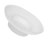 Jabonera de Vidrio Base Antideslizante Transparente Redonda para Cocina