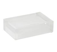 Jabonera decorativa Gedy Rainbow en color blanco