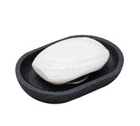 Jabonera decorativa reutilizable con base de resina | Jabonera con escurridor extraíble de acero inoxidable | Jabonera multifuncional de limpieza de enjuague | Suministros de ducha para baño, baño