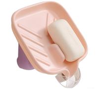 Jabonera Doble con Ventosa para fuerte para Pared Jabonera Doble(Purple)