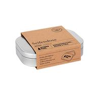 Jabonera ecológica de hojalata, 100% sin plástico, de material reciclable, para todos los tamaños de jabón sólido.