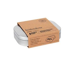 Jabonera ecológica de hojalata, 100% sin plástico, de material reciclable, para todos los tamaños de jabón sólido.