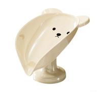 Jabonera eficaz para mascotas con características de drenaje inteligente para mantener la limpieza mientras proporciona un almacenamiento seguro (blanco)