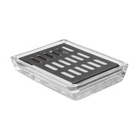 Jabonera Escurridora de Vidrio con Acero Inoxidable para Cocina y Ducha