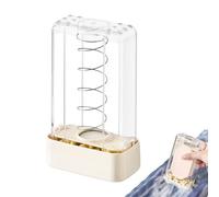 Jabonera espumosa para lavandería - Depósito de drenaje con cepillo de rodillos, caja de jabón con resorte para almacenamiento, limpieza, baño, cocina, ducha, lavandería, uso eficiente del jabón