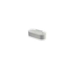 Jabonera frontal con diseño elegante de acero s304 con acabado blanco mate Anga de Imex - Blanco / Latón / Imex