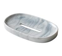 Jabonera Jabonera de cerámica for Lavabo baño con Orificio Drenaje, diseño Simple y Elegante Accesorios de Cocina para encimera(Style a)