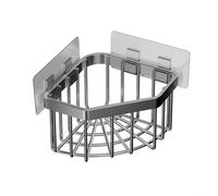 Jabonera, Jabonera, Organized Storage Solution for Kitchen Sink, Stainless Steel Holder, Efficient Drainage(Gray)
