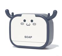 Jabonera, Jabonera, Practical Soap Dish with Hooks, Keep Soap Dry and Tidy,(Blue)