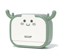 Jabonera, Jabonera, Practical Soap Dish with Hooks, Keep Soap Dry and Tidy,(Green)