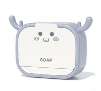 Jabonera, Jabonera, Practical Soap Dish with Hooks, Keep Soap Dry and Tidy,(Grey)