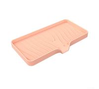 Jabonera, Jabonera, Silicone Drying Mat, Drain Pad Drying Mat, Soap Dish Drain Type Silicone Pad Kitchen Tableware(Pink)