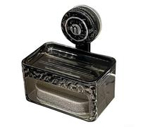 Jabonera, Jabonera, Suction Cup Soap Box Sponge Holder Soap Box, Semi Transparent Design, Easy Installation, Dragonfly Suction Cup