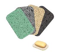 Jabonera Levantador de Jabón Jabonera Almohadilla de Jabón Luffa Almohadilla de Jabón Orgánica Levantador de Jabón para Ducha Baño Cocina Encimera Alarga la Vida del Jabón