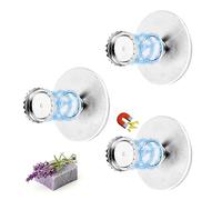 Jabonera MagnéTica, 3 Piezas Jaboneras Imán Autoadhesiva, Jabonera Ducha Sin Taladrar, Magnetic Soap Holder, Jabonera de Acero Inoxidable para Baño Ducha Cocina Balcón