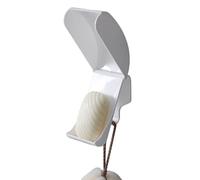 Jabonera montada en la Pared, Bandeja de Ahorro de Esponja con Ganchos y Cubierta, Organizador de de Drenaje de jabón, Bandeja de Esponja para Pared, Ducha, baño, Fregadero, Cocina y hogar