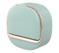 Jabonera montada en la pared con tapa, soporte de jabón perforador para baño, estante de caja de jabón de drenaje que ahorra espacio, instalación sin taladrar para jabón de barra y esponjas, blanco