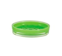 Jabonera msv de acrilico en color verde 13 x 9 x 3 cm