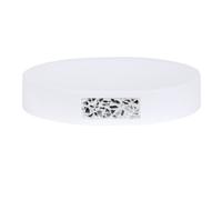 Jabonera msv "luanda" de poliresina en color blanco