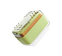 Jabonera multifunción con Rodillo | de Burbujas de jabón con Rodillo y Orificios de Drenaje - de Almacenamiento de Burbujas para Lavar a Mano con Cepillo y para Cocina de baño