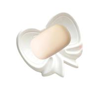 Jabonera para ducha | con drenaje, bandeja de cerámica con | soporte de jabón | para el hogar, cocina, encimera, ducha, bañera, rústico, hotel, esponja, maquinilla de afeitar